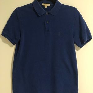 Royal Blue Burberry Polo Shirt - Medium
